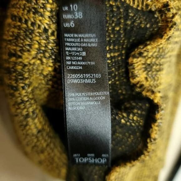 Topshop Mustard Yellow Turtleneck Sweater - Picture 6 of 8